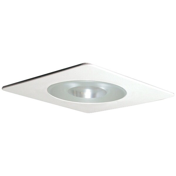 Elco Lighting 4 Square Shower Trim with Frosted Pinhole Glass" EL2915W - main